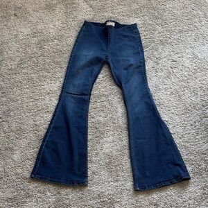 Free People Dark Blue Flare Jeans